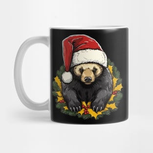 Honey Badger Christmas Mug